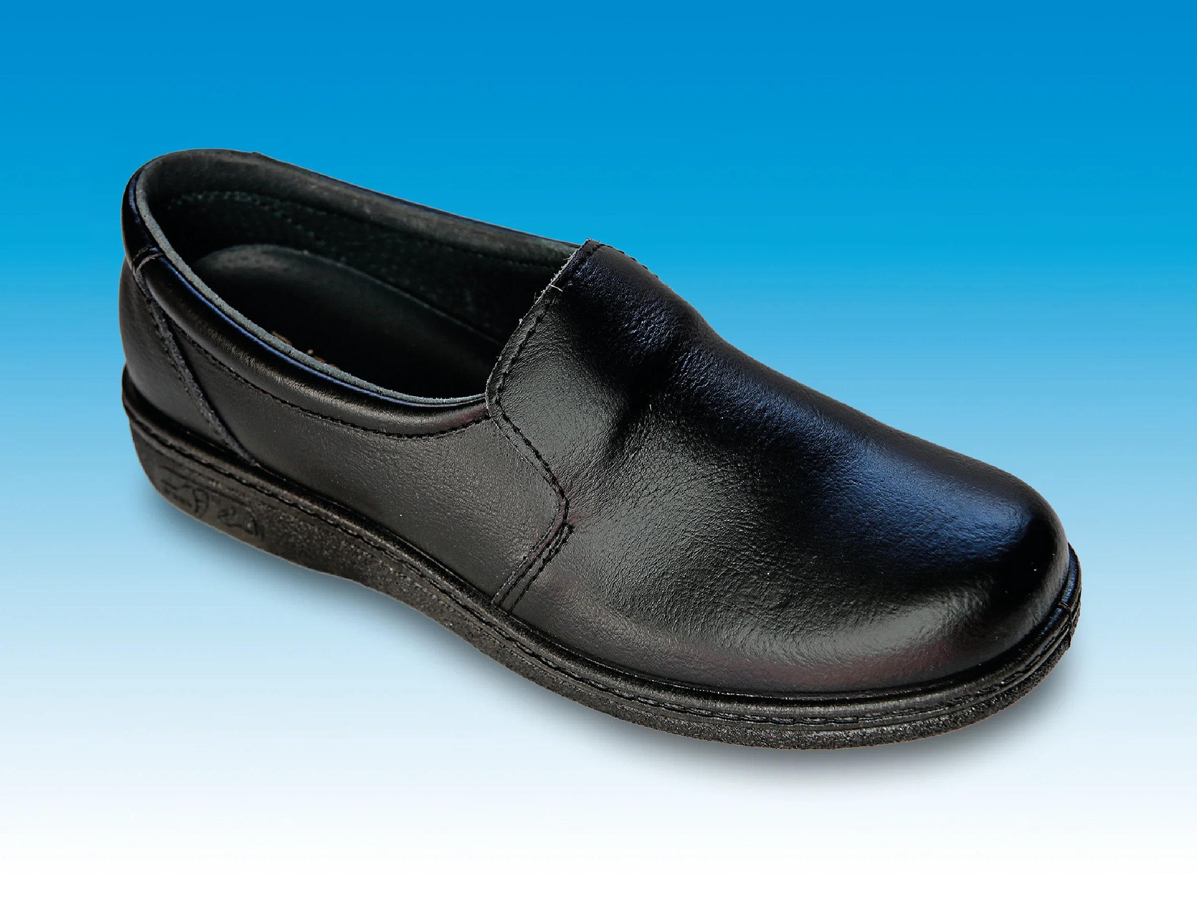 Mº 2002 Zapato liso con elástico Negro